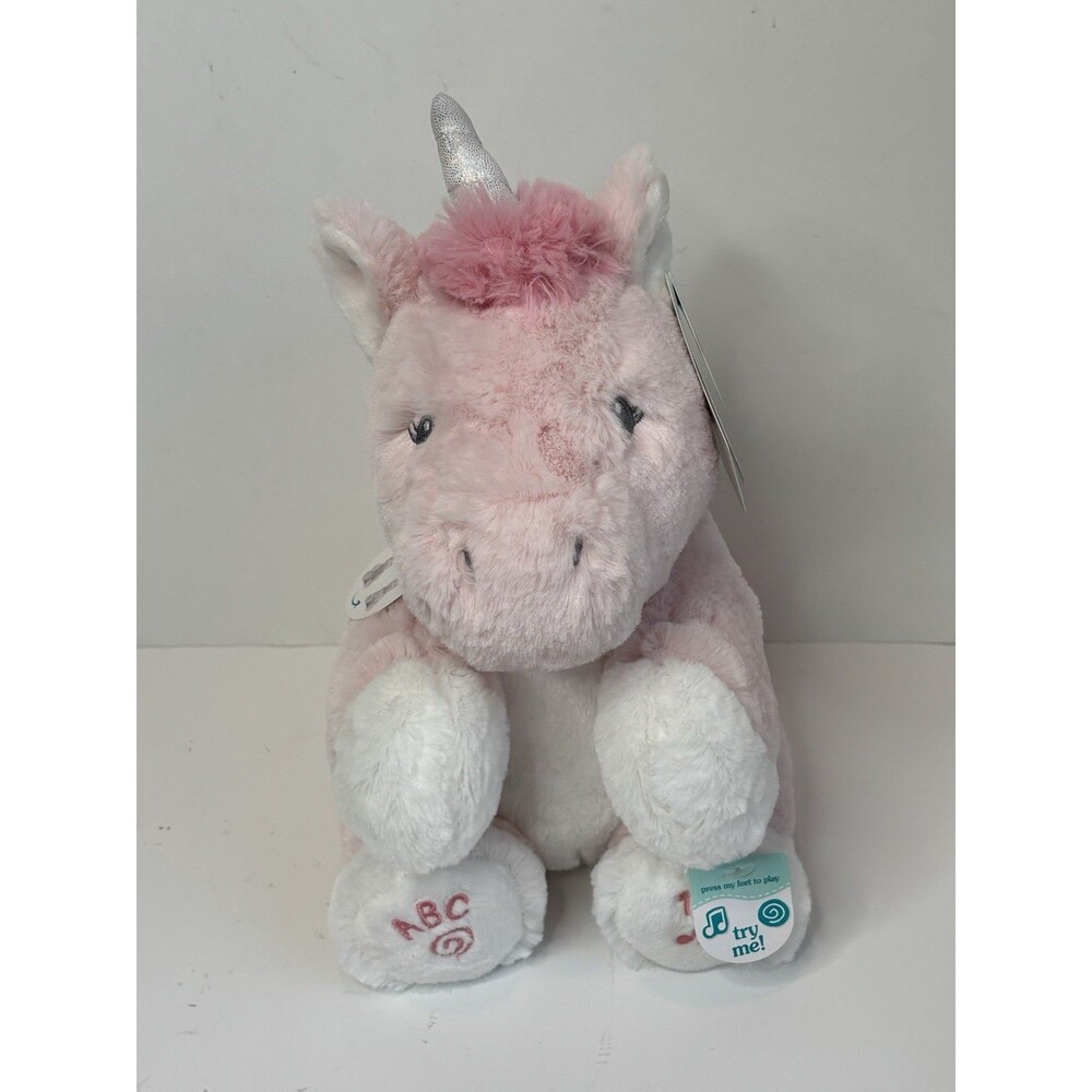 NWT Baby GUND Pink Alora the Unicorn Musical Animated Soft Plush- Tested & Works